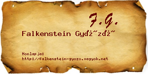 Falkenstein Győző névjegykártya